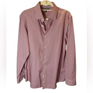 Banana Republic non iron slim fit dress shirt. Red and white check. L